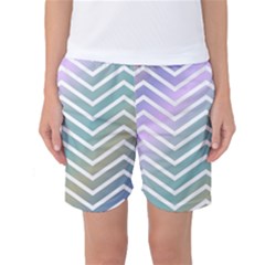 Zigzag Line Pattern Zig Zag Women s Basketball Shorts by Nexatart