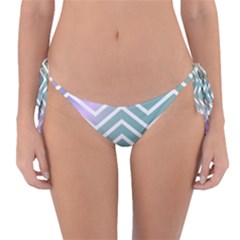 Zigzag Line Pattern Zig Zag Reversible Bikini Bottom by Nexatart