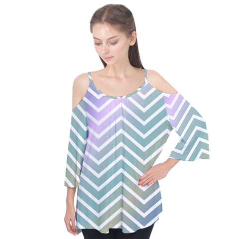 Zigzag Line Pattern Zig Zag Flutter Tees by Nexatart