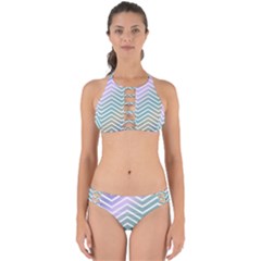 Zigzag Line Pattern Zig Zag Perfectly Cut Out Bikini Set by Nexatart