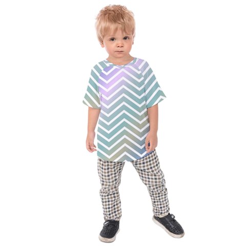 Zigzag Line Pattern Zig Zag Kids Raglan Tee by Nexatart