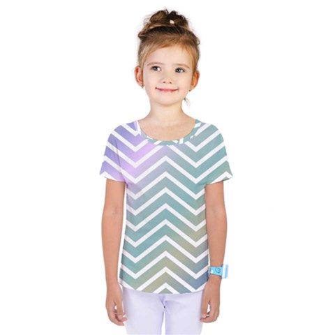 Zigzag Line Pattern Zig Zag Kids  One Piece Tee by Nexatart