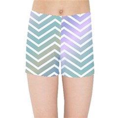 Zigzag Line Pattern Zig Zag Kids Sports Shorts