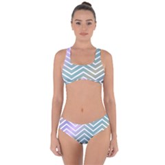 Zigzag Line Pattern Zig Zag Criss Cross Bikini Set