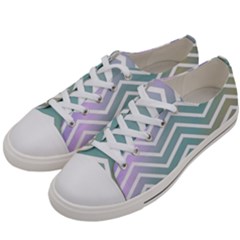 Zigzag Line Pattern Zig Zag Men s Low Top Canvas Sneakers by Nexatart