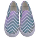 Zigzag Line Pattern Zig Zag Kids  Canvas Slip Ons View1