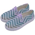 Zigzag Line Pattern Zig Zag Kids  Canvas Slip Ons View2