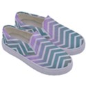 Zigzag Line Pattern Zig Zag Kids  Canvas Slip Ons View3