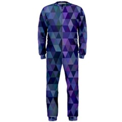 Triangle Tile Mosaic Pattern Onepiece Jumpsuit (men)  by Nexatart