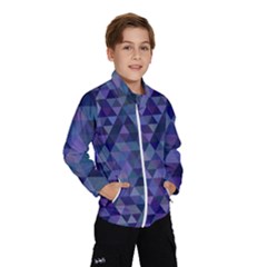 Triangle Tile Mosaic Pattern Wind Breaker (kids) by Nexatart