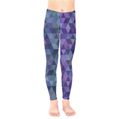 Triangle Tile Mosaic Pattern Kids  Legging by Nexatart