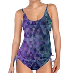 Triangle Tile Mosaic Pattern Tankini Set