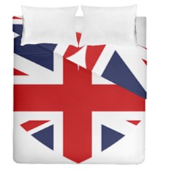 Uk Flag United Kingdom Duvet Cover Double Side (queen Size) by Nexatart