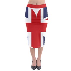 Uk Flag United Kingdom Midi Pencil Skirt by Nexatart