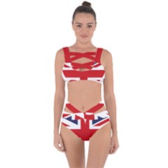 Uk Flag United Kingdom Bandaged Up Bikini Set  by Nexatart