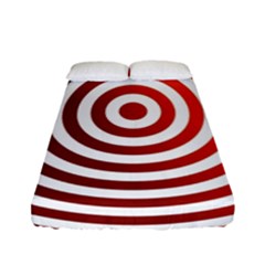 Concentric Red Rings Background Fitted Sheet (full/ Double Size) by Nexatart