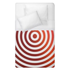 Concentric Red Rings Background Duvet Cover (single Size) by Nexatart