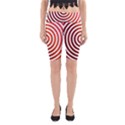 Concentric Red Rings Background Yoga Cropped Leggings View1