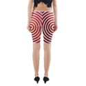 Concentric Red Rings Background Yoga Cropped Leggings View2