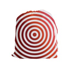 Concentric Red Rings Background Drawstring Pouches (extra Large) by Nexatart