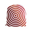 Concentric Red Rings Background Drawstring Pouches (Extra Large) View1