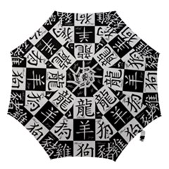 Chinese Signs Of The Zodiac Hook Handle Umbrellas (medium) by Nexatart