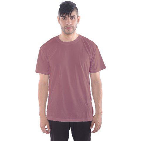 Blush Gold Coppery Pink Solid Color Men s Sports Mesh Tee by PodArtist