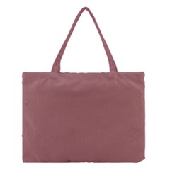 Blush Gold Coppery Pink Solid Color Medium Tote Bag by PodArtist