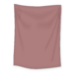 Blush Gold Coppery Pink Solid Color Medium Tapestry by PodArtist