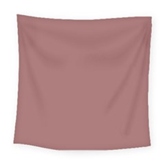 Blush Gold Coppery Pink Solid Color Square Tapestry (large) by PodArtist