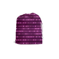 Galaxy Stripes Pattern Drawstring Pouches (medium)  by dflcprints