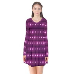 Galaxy Stripes Pattern Flare Dress by dflcprints