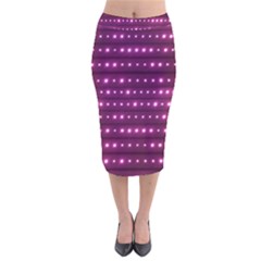 Galaxy Stripes Pattern Velvet Midi Pencil Skirt by dflcprints