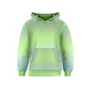 Green Line Zigzag Pattern Chevron Kids  Pullover Hoodie View1