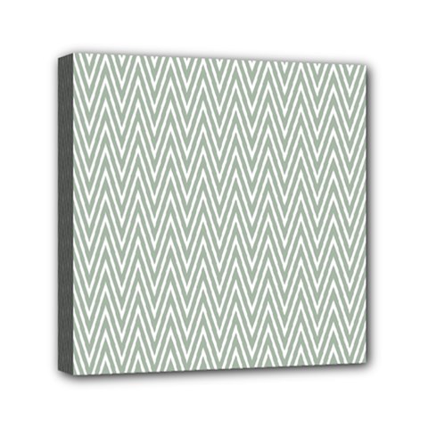 Vintage Pattern Chevron Mini Canvas 6  X 6  by Nexatart