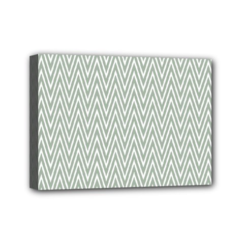 Vintage Pattern Chevron Mini Canvas 7  X 5  by Nexatart