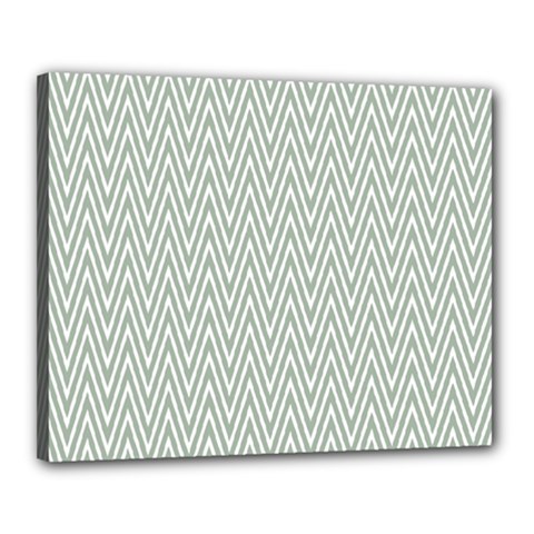 Vintage Pattern Chevron Canvas 20  X 16  by Nexatart