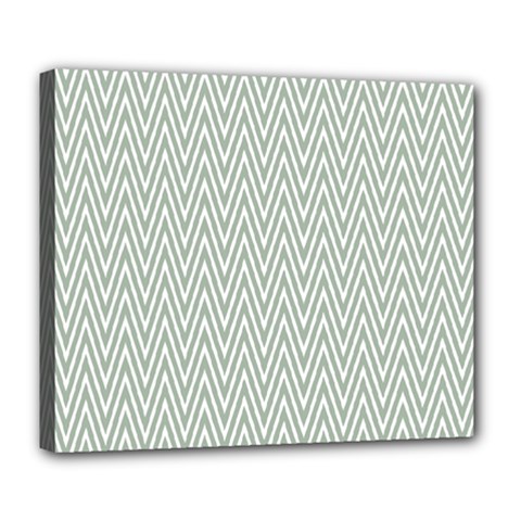 Vintage Pattern Chevron Deluxe Canvas 24  X 20   by Nexatart