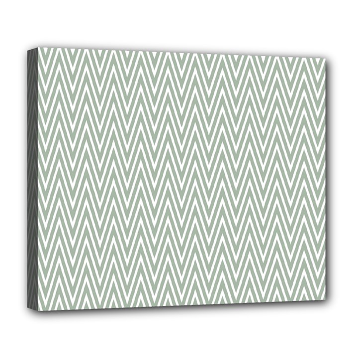 Vintage Pattern Chevron Deluxe Canvas 24  x 20  