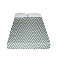 Vintage Pattern Chevron Fitted Sheet (full/ Double Size) by Nexatart