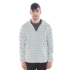 Vintage Pattern Chevron Hooded Wind Breaker (men) by Nexatart