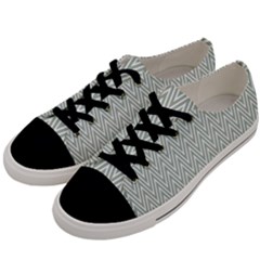 Vintage Pattern Chevron Men s Low Top Canvas Sneakers by Nexatart