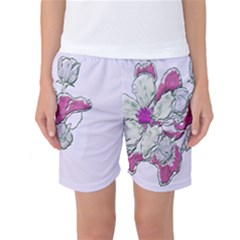 Bouquet Flowers Plant Purple Women s Basketball Shorts by Nexatart