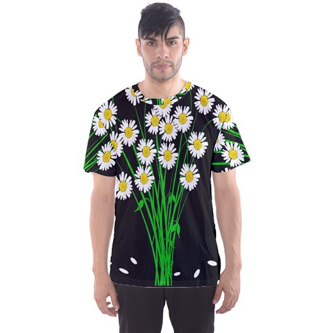 Bouquet Geese Flower Plant Blossom Men s Sports Mesh Tee by Nexatart