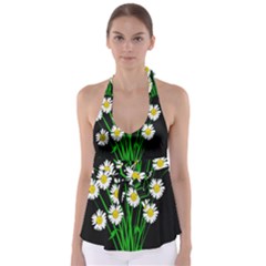 Bouquet Geese Flower Plant Blossom Babydoll Tankini Top by Nexatart