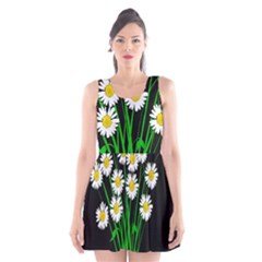 Bouquet Geese Flower Plant Blossom Scoop Neck Skater Dress by Nexatart