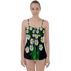 Bouquet Geese Flower Plant Blossom Babydoll Tankini Set by Nexatart