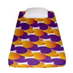 Pattern Background Purple Yellow Fitted Sheet (single Size) by Nexatart