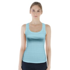 Blue Pattern Background Texture Racer Back Sports Top by Nexatart