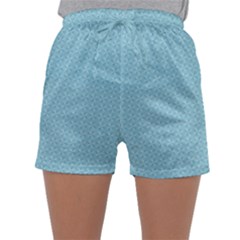 Blue Pattern Background Texture Sleepwear Shorts by Nexatart